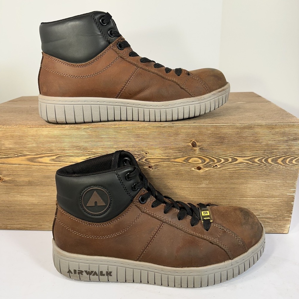 Airwalk Deuce Composite Toe Safety Work Boot Womens 9.5 Lace Up EH High Sneakers